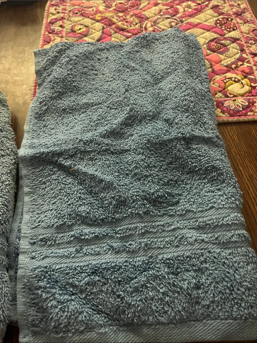 Soft Blue Bath Towel Set - Classic Plush Towels look new one gently used
